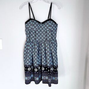Band of Gypsies Navy and White Mini Dress